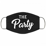 The Party - Wife Of The Party - Wedding Party Mask, Black, Cloth Face Cover