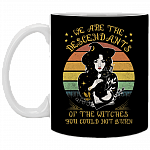 Descendants of the Witches You Could Not Burn Coffee Mug - Beer Stein - Water Bottle - Color Changing Mug, Black, 11 oz. White Mug