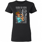 Child Of God Woman Of Faith Mother Of A Soldier Lady T-Shirt, Black, Ladies T-Shirt