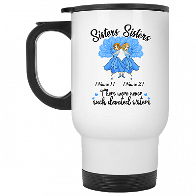 14 oz. White Travel Mug