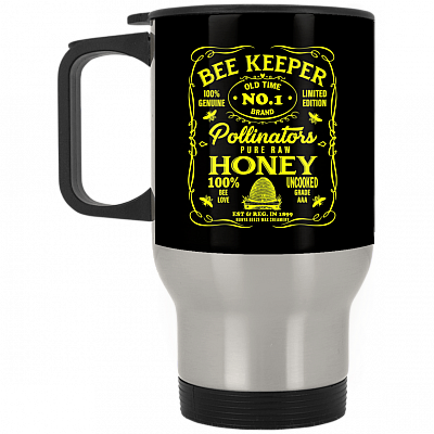 14 oz. Silver Travel Mug