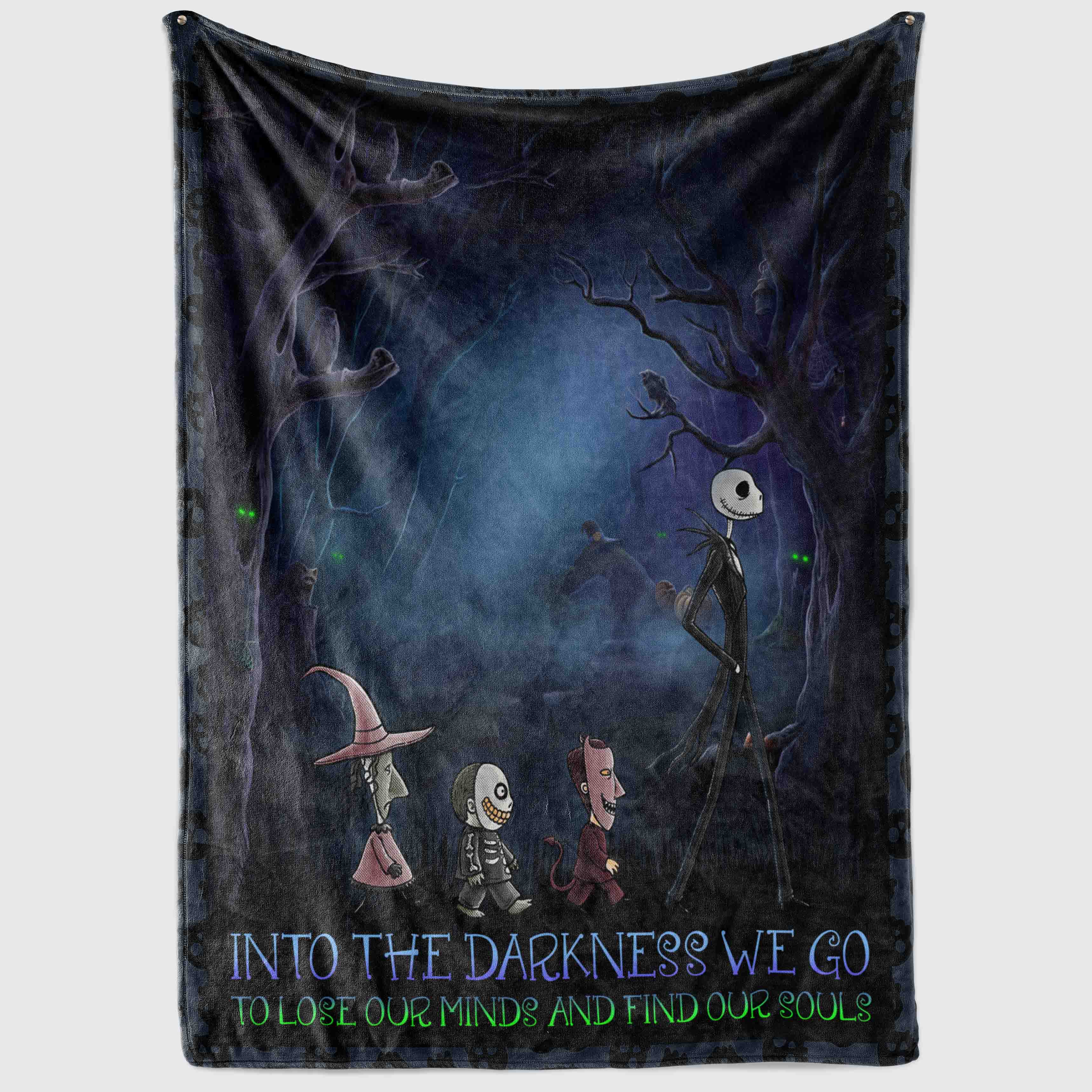 7VT. Into The Darkness Nightmare blanket mockup