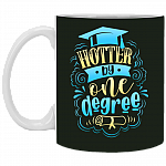 Hotter By One Degree Ceramic Coffee Mug - Travel Mug - Color Changing Mug, Forest, 11 oz. White Mug