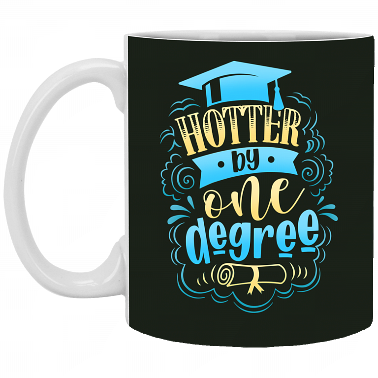 Hotter By One Degree Ceramic Coffee Mug - Travel Mug - Color Changing Mug, Forest, 11 oz. White Mug
