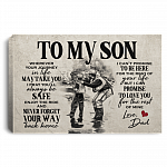 Fishing To My Son Wherever Your Journey In Life May Take You Framed Canvas - Unframed Poster, White, 0.75'' Framed Canvas Fishing To My Son Wherever Your Journey In Life May Take You Framed Canvas - Unframed Poster, White, 0.75'' Framed Canvas