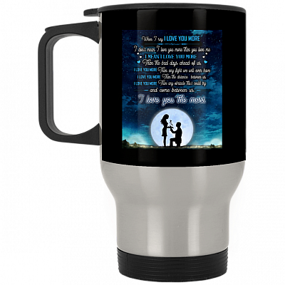 14 oz. Silver Travel Mug