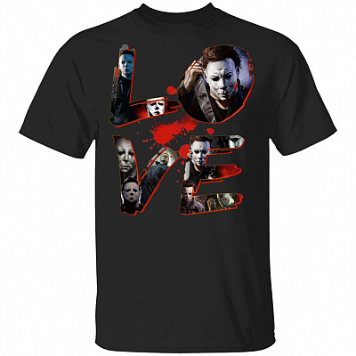 Love Myer Horror Halloween T-Shirt, Black, Unisex T-Shirt