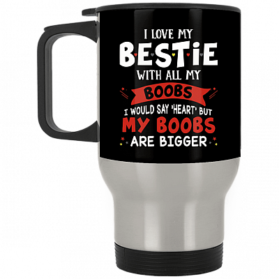 14 oz. Silver Travel Mug