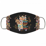 I'm Mostly Peace Love And Light And A Little Go Fuck Yourself Washable Reusable Custom - Printed Cloth Face Mask Cover, White, Cloth Face Cover