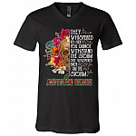 Autism Mom They Whispered To Her You Cannot Withstand The Storm She Whispered Back I Am The Storm T-Shirt - V-Neck, Black, V-Neck T-Shirt