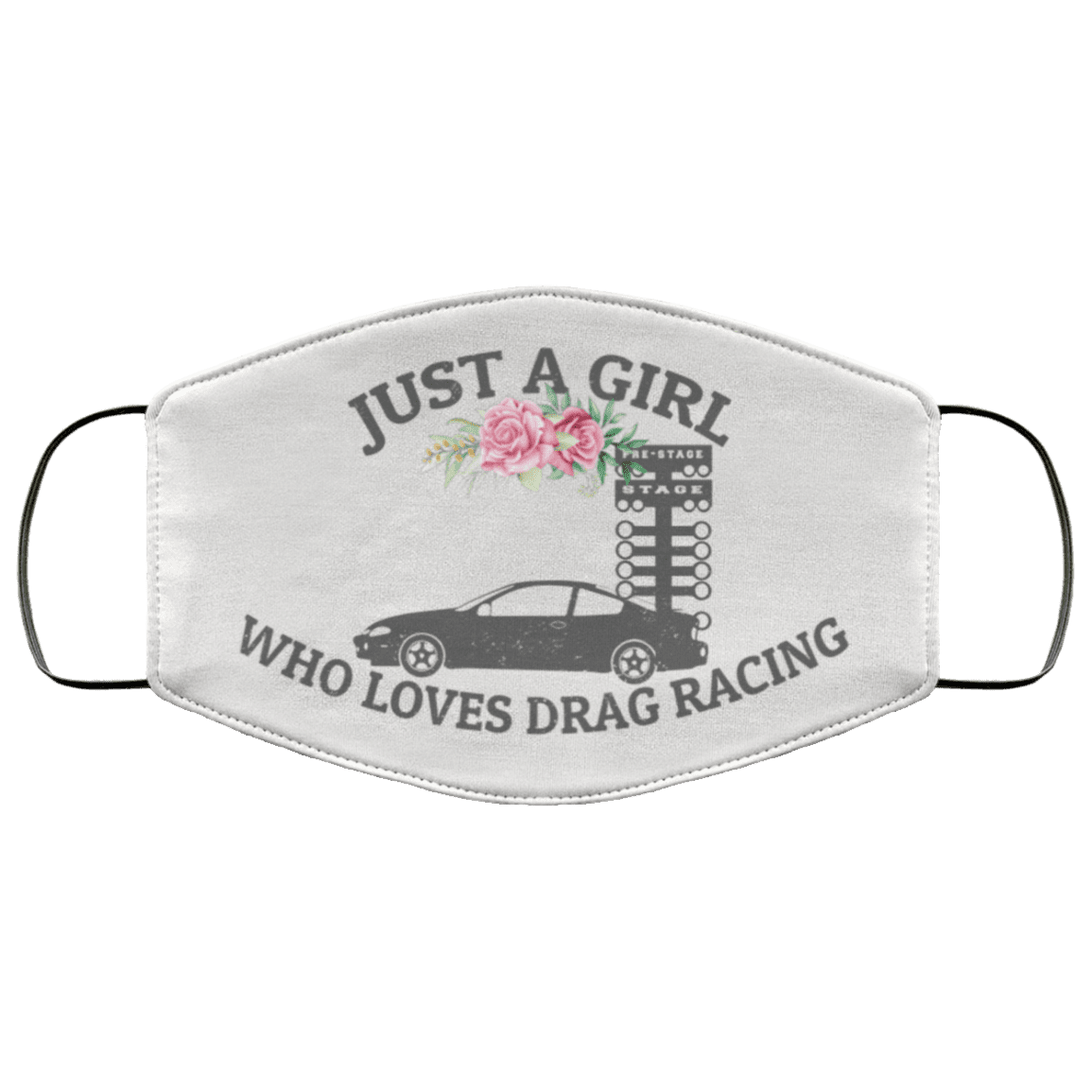 Just A Girl Who Loves Drag Racing Washable Reusable Custom - Drag Racing Lover Printed Cloth Face Mask Cover, White, Cloth Face Cover Just A Girl Who Loves Drag Racing Washable Reusable Custom - Drag Racing Lover Printed Cloth Face Mask Cover, White, Cloth Face Cover