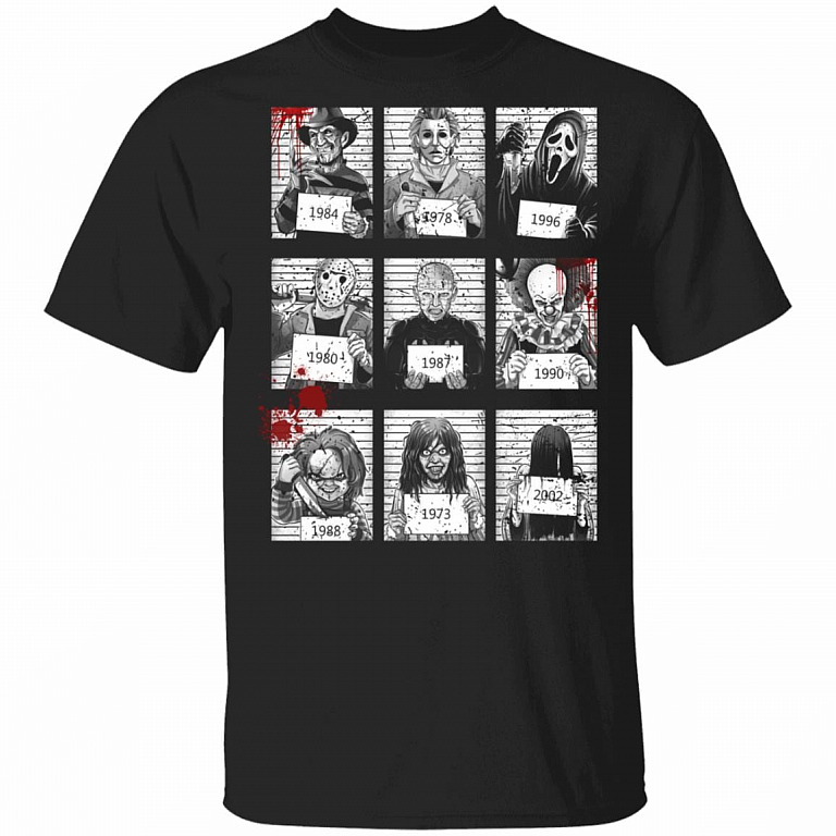 Horror Movie T Shirts | Horror Suspects Friends Halloween
