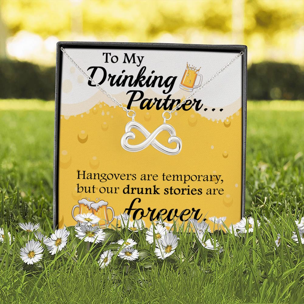 2.Drinking Partner(4) Infinity Heart Necklace (Silver) 2