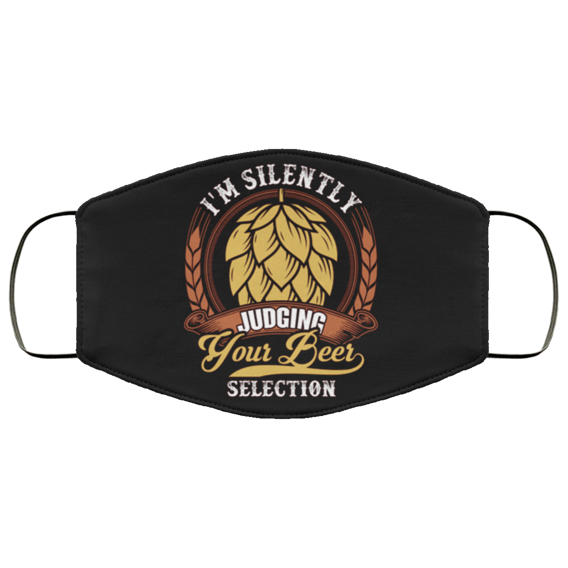 I'm Silently Judging Your Beer Selection Washable Reusable Custom - Printed Cloth Face Mask Cover, Black, Cloth Face Cover I'm Silently Judging Your Beer Selection Washable Reusable Custom - Printed Cloth Face Mask Cover, Black, Cloth Face Cover