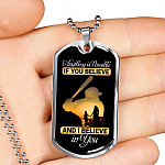 Baseball Dog Tag Anything Is Possible If You Believe and I Believe in You Dog Tag Pendant Necklace - Dog Tag (Silver) Baseball Dog Tag Anything Is Possible If You Believe and I Believe in You Dog Tag Pendant Necklace - Dog Tag (Silver)
