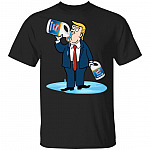 Trump Drinking Clorox Bleach T-Shirt - Anti Donald Trump Shirt, Black, Unisex T-Shirt
