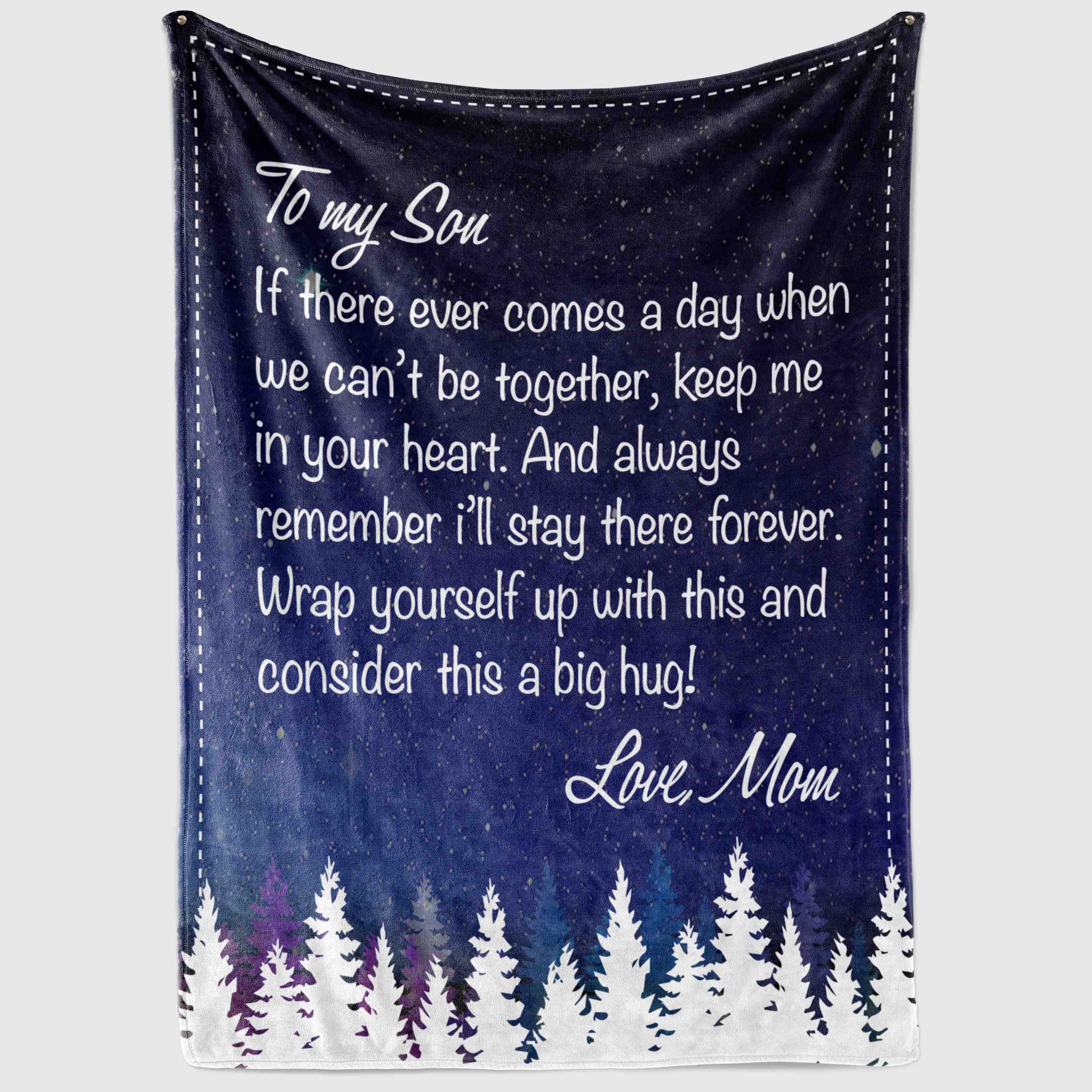 2VT. To My Son Can't Be Together blanket mockup