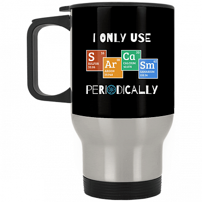 14 oz. Silver Travel Mug