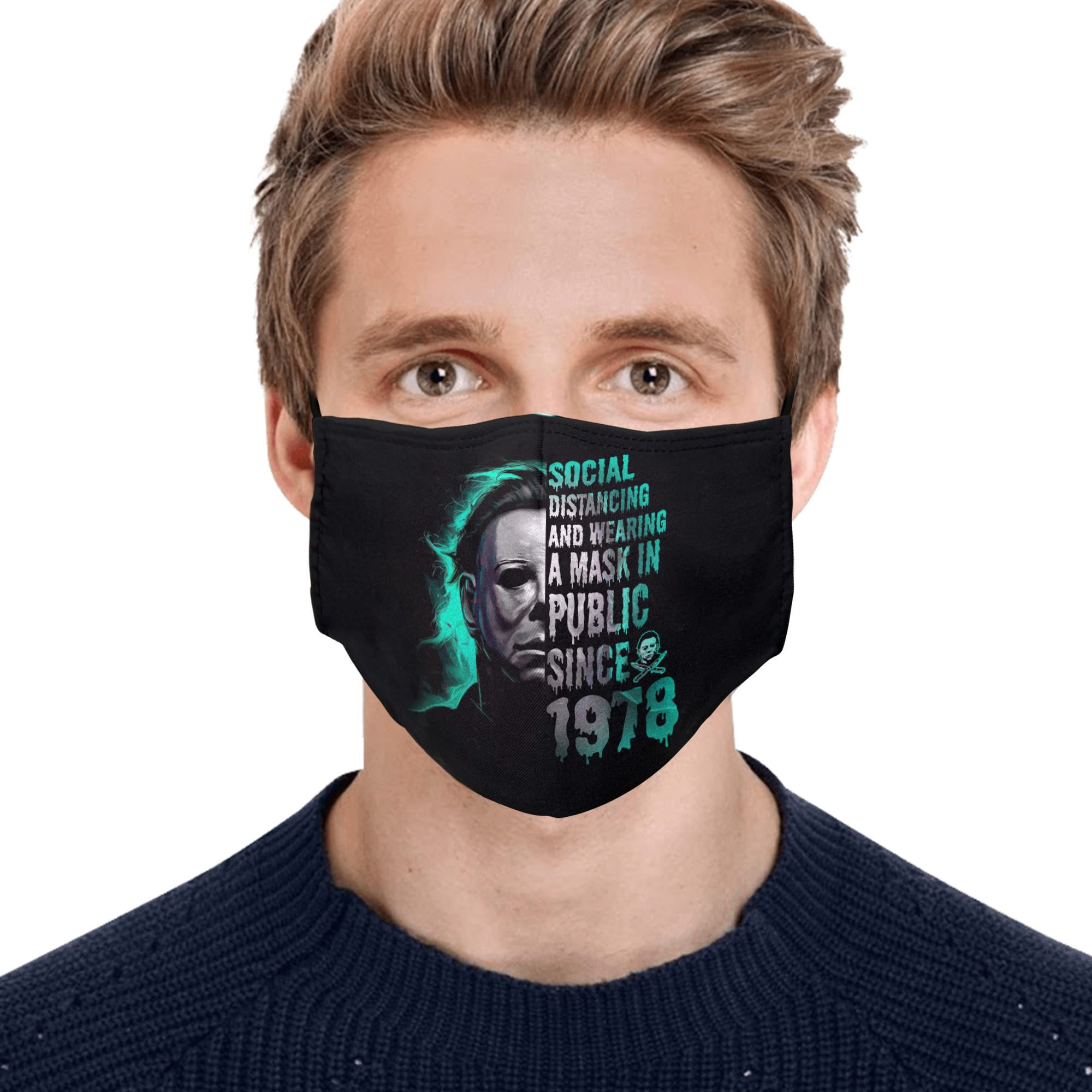 Social Distancing mask mockup