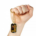 Crawling Is Acceptable Falling Is Acceptable Blood Is Acceptable Sweat Is Acceptable Pain Is Acceptable US Army Veteran Dog Tag Pendant Necklace - Dog Tag (Gold Plated) Crawling Is Acceptable Falling Is Acceptable Blood Is Acceptable Sweat Is Acceptable Pain Is Acceptable US Army Veteran Dog Tag Pendant Necklace - Dog Tag (Gold Plated)