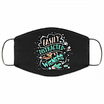Easily Distracted By Wieners Washable Reusable Custom Printed Cloth Face Mask Cover, Black, Cloth Face Cover