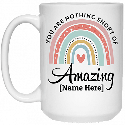 15 oz. White Mug