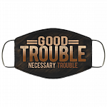 Good Trouble Necessary Trouble Washable Reusable Printed Cloth Face Mask Cover - BLM Facemask, Black, Cloth Face Cover Good Trouble Necessary Trouble Washable Reusable Printed Cloth Face Mask Cover - BLM Facemask, Black, Cloth Face Cover