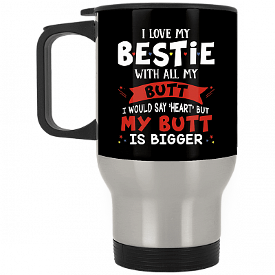 14 oz. Silver Travel Mug