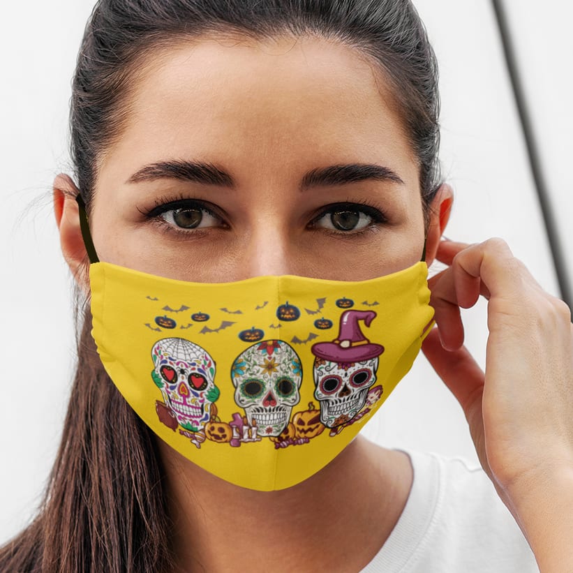 1BN. Halloween Sugar Skulls - mk1