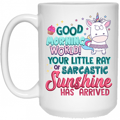 15 oz. White Mug