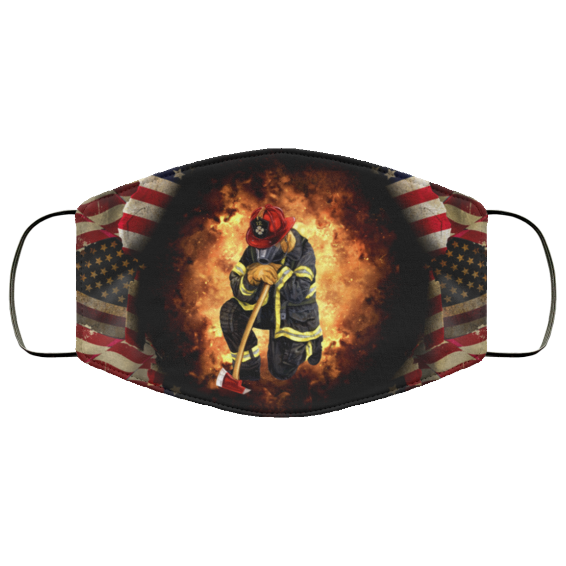 Proud To Be A Firefighter Washable Reusable Custom-Printed Cloth Face Mask Cover, White, Cloth Face Cover Proud To Be A Firefighter Washable Reusable Custom-Printed Cloth Face Mask Cover, White, Cloth Face Cover