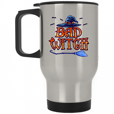 14 oz. Silver Travel Mug
