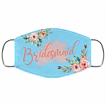 Bridesmaid Floral Mask Washable Reusable Custom – Printed Cloth Face Mask Cover copy, Columbia Blue, Cloth Face Cover Bridesmaid Floral Mask Washable Reusable Custom – Printed Cloth Face Mask Cover copy, Columbia Blue, Cloth Face Cover