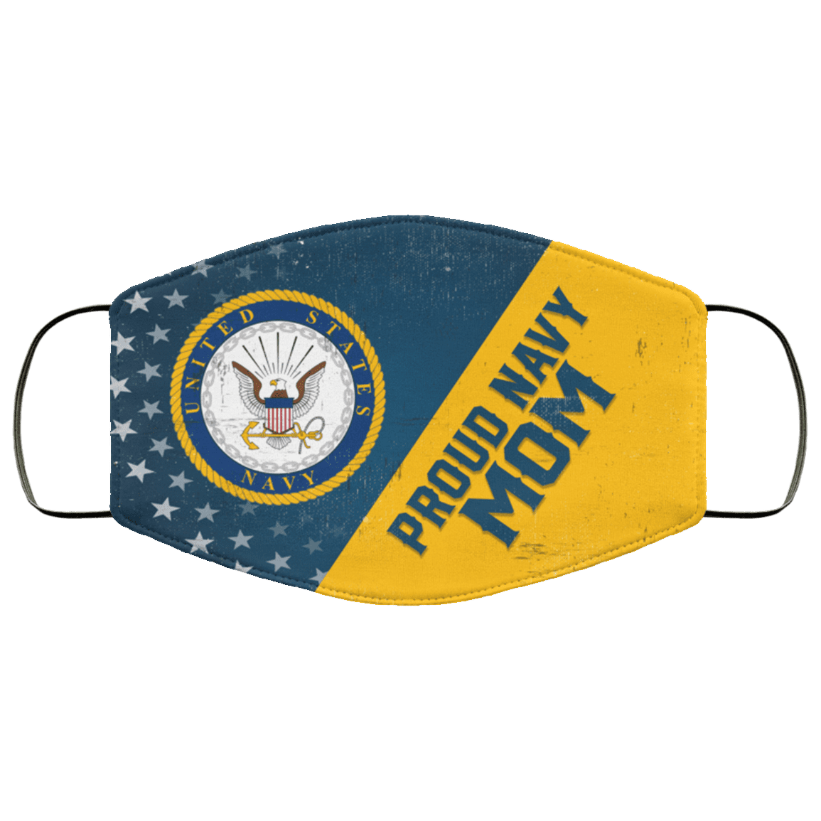 Proud Navy Mom US Navy Washable Reusable Custom - Printed Cloth Face Mask Cover, White, Cloth Face Cover Proud Navy Mom US Navy Washable Reusable Custom - Printed Cloth Face Mask Cover, White, Cloth Face Cover