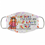 Assuming I'm Just An Old Lady Who Was Born In June Washable Reusable Custom Printed Cloth Face Mask Cover, White, Cloth Face Cover