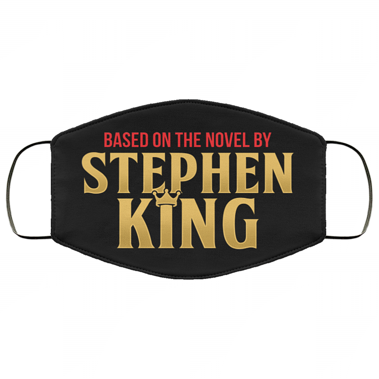 Based on the Novel by Stephen King Washable Reusable Custom – Printed Cloth Face Mask Cover, Black, Cloth Face Cover