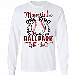 Momsicle One Who Sits At A Ballpark And Freezes For The Love Of Her Child Baseball Mom Hoodie - Long Sleeve, White, Long Sleeve