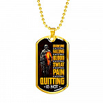 Crawling Is Acceptable Falling Is Acceptable Blood Is Acceptable Sweat Is Acceptable Pain Is Acceptable US Army Veteran Dog Tag Pendant Necklace - Dog Tag (Gold Plated) Crawling Is Acceptable Falling Is Acceptable Blood Is Acceptable Sweat Is Acceptable Pain Is Acceptable US Army Veteran Dog Tag Pendant Necklace - Dog Tag (Gold Plated)