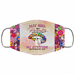 May Girl My Personality Depends on Me Washable Reusable Custom - Printed Cloth Face Mask Cover, White, Cloth Face Cover