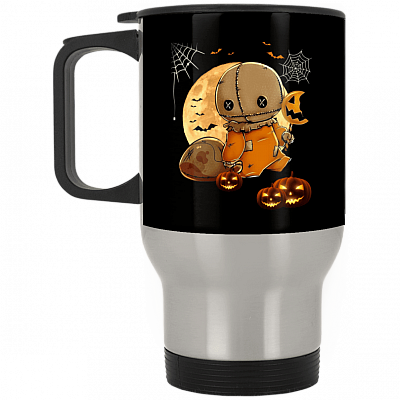14 oz. Silver Travel Mug
