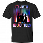 Three-Witches It's Just a Bunch of Hocus-Pocus Funny Halloween T-Shirt, Black, Unisex T-Shirt