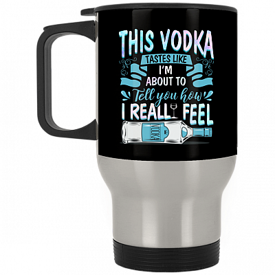 14 oz. Silver Travel Mug