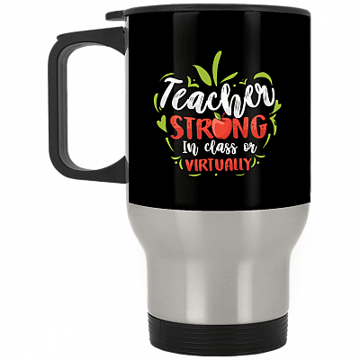 14 oz. Silver Travel Mug