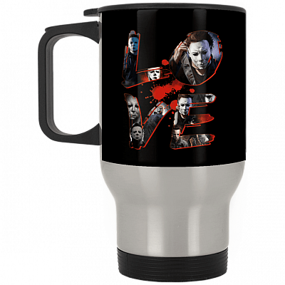 14 oz. Silver Travel Mug
