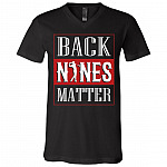 Back Nines Matter T-Shirt - V-Neck Shirt - Funny Golf Gift Shirt, Black, V-Neck T-Shirt