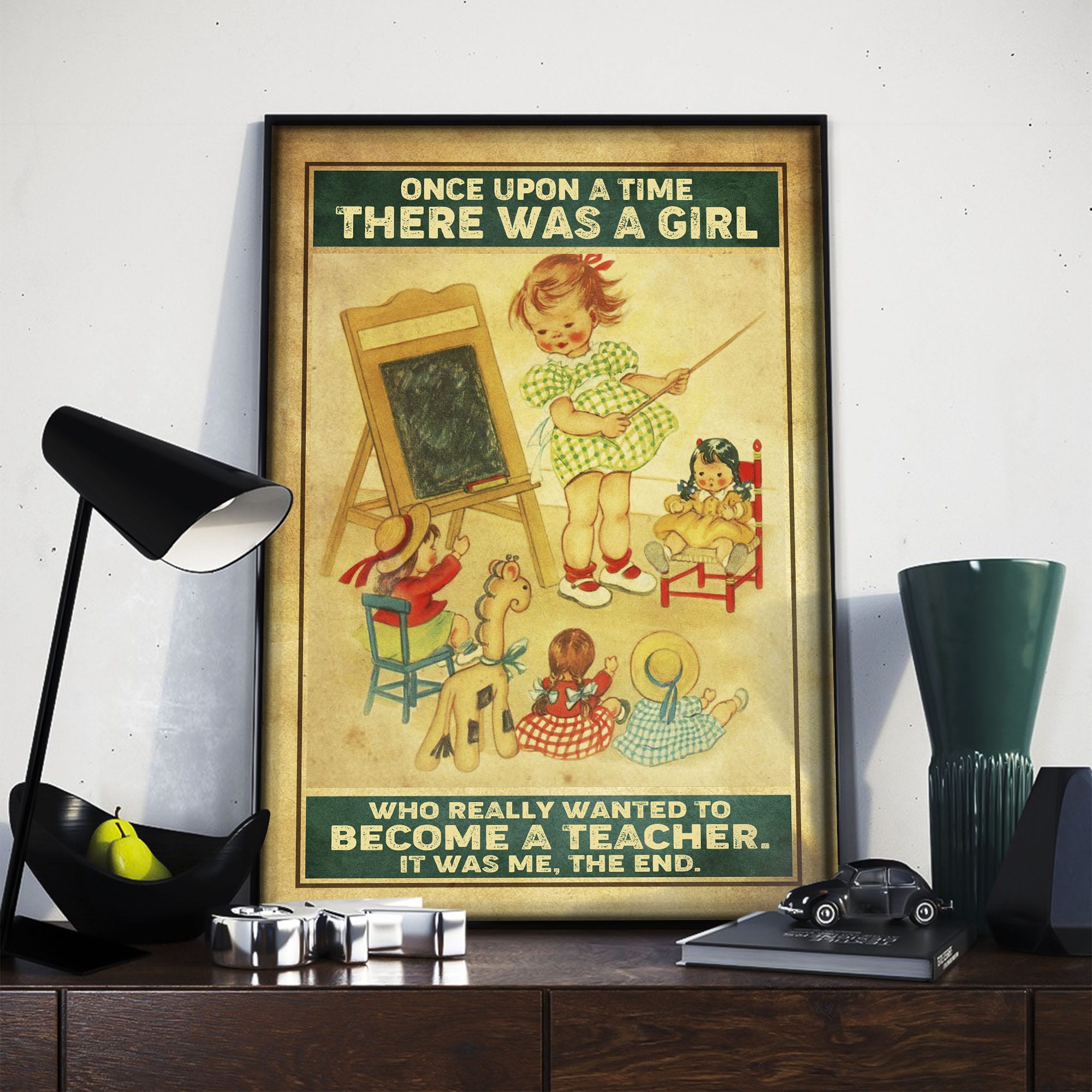 6VT. Once Upon A Time Girl Teacher canvas mockup1