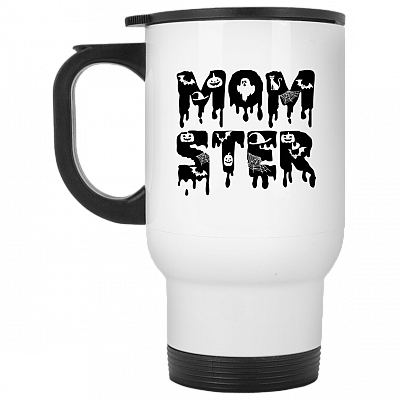 14 oz. White Travel Mug