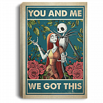 You And Me We Got This Jack Skellinton And Sally Gallery Wrapped Framed Canvas Prints - Unframed Poster, White, 0.75'' Framed Canvas