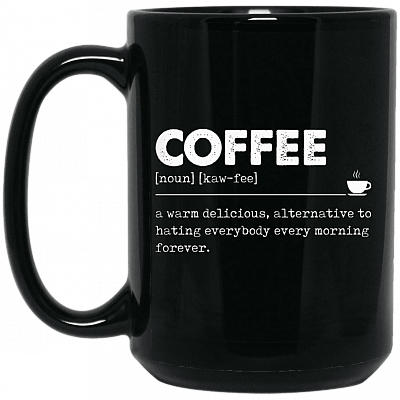 15 oz. Black Mug
