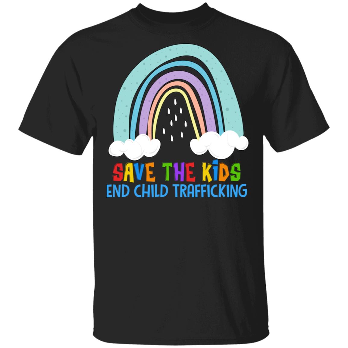 Save the Kids End Child Trafficking T-Shirt - Stop Human Trafficking Shirt, Black, Unisex T-Shirt